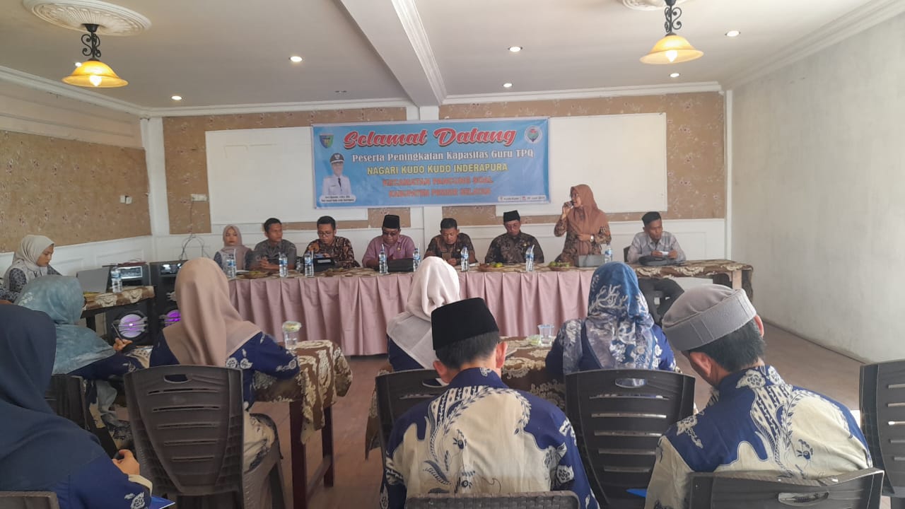 Peningkatan kapasitas guru TPQ, kudo kudo Inderapura