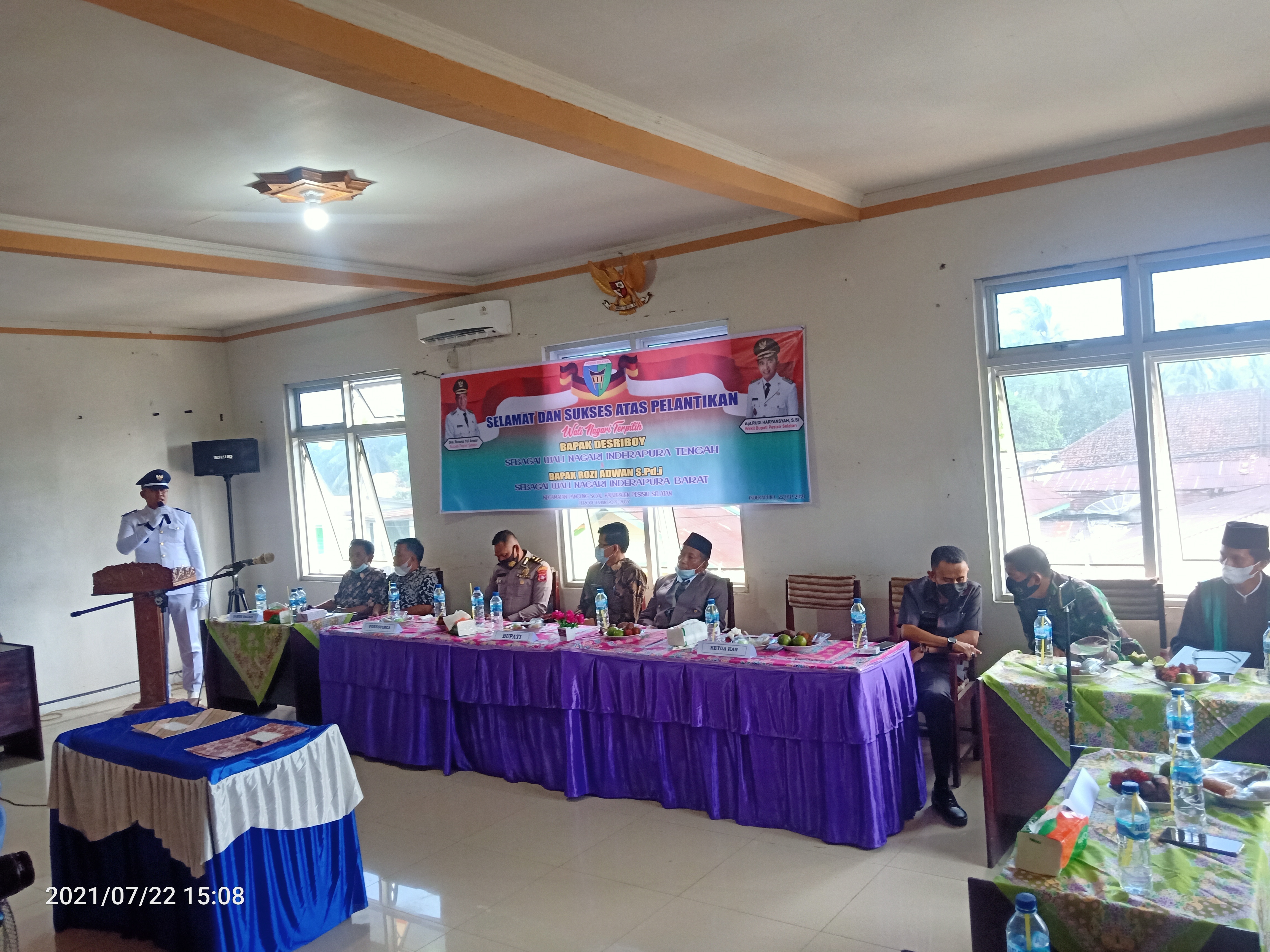 Pelantikan Wali Nagari Inderapura Tengah & Inderapura Barat