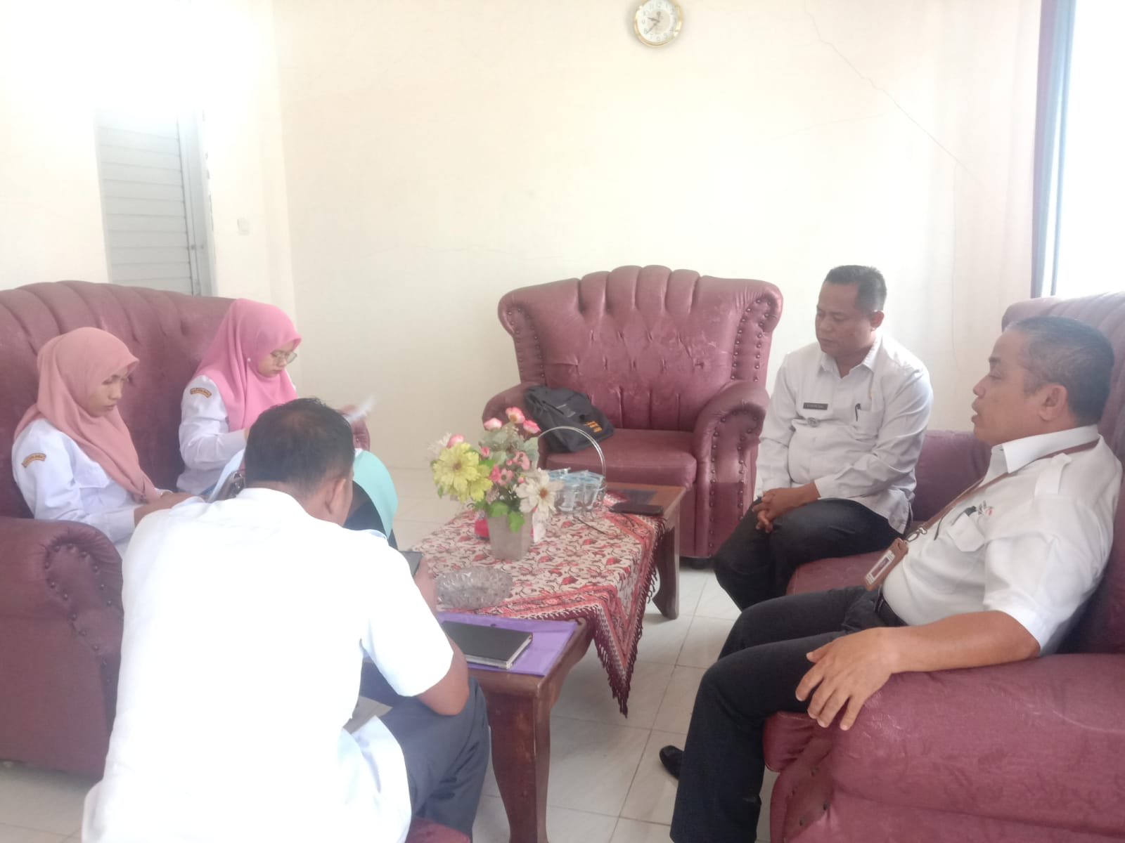 Kunjungan Dinas Perpustakaan dan Kearsipan Kabupaten Pesisir Selatan