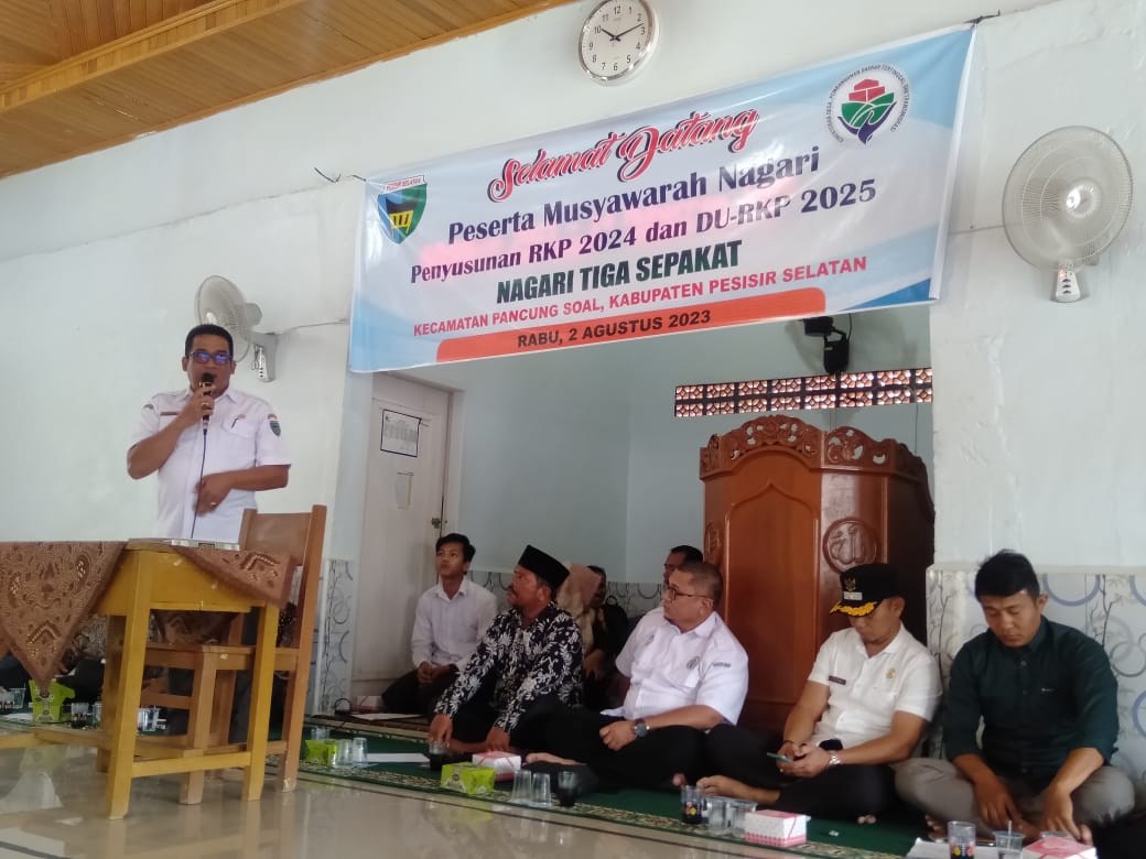 Musyawarah Nagari Penyusunan RKP di Nagari Tiga Sepakat