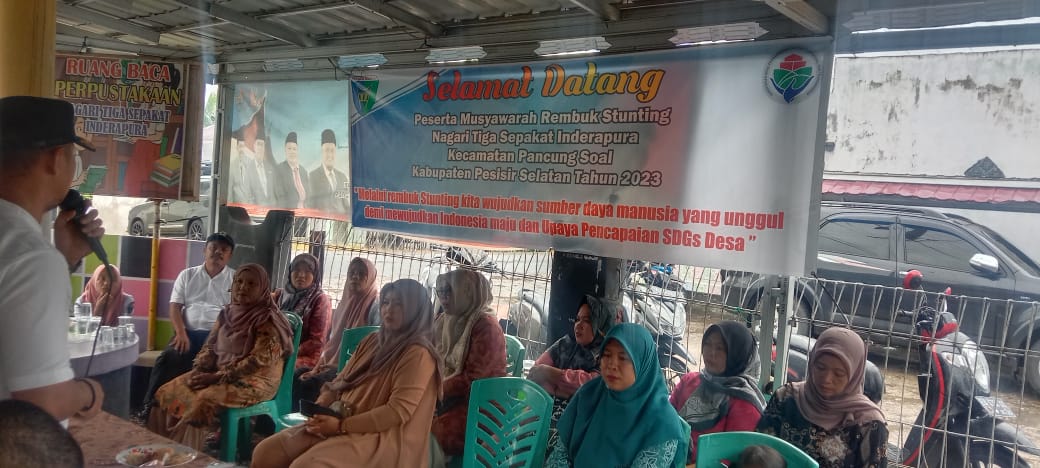 Musyawarah Rembuk Stunting di Nagari Tiga Sepakat 