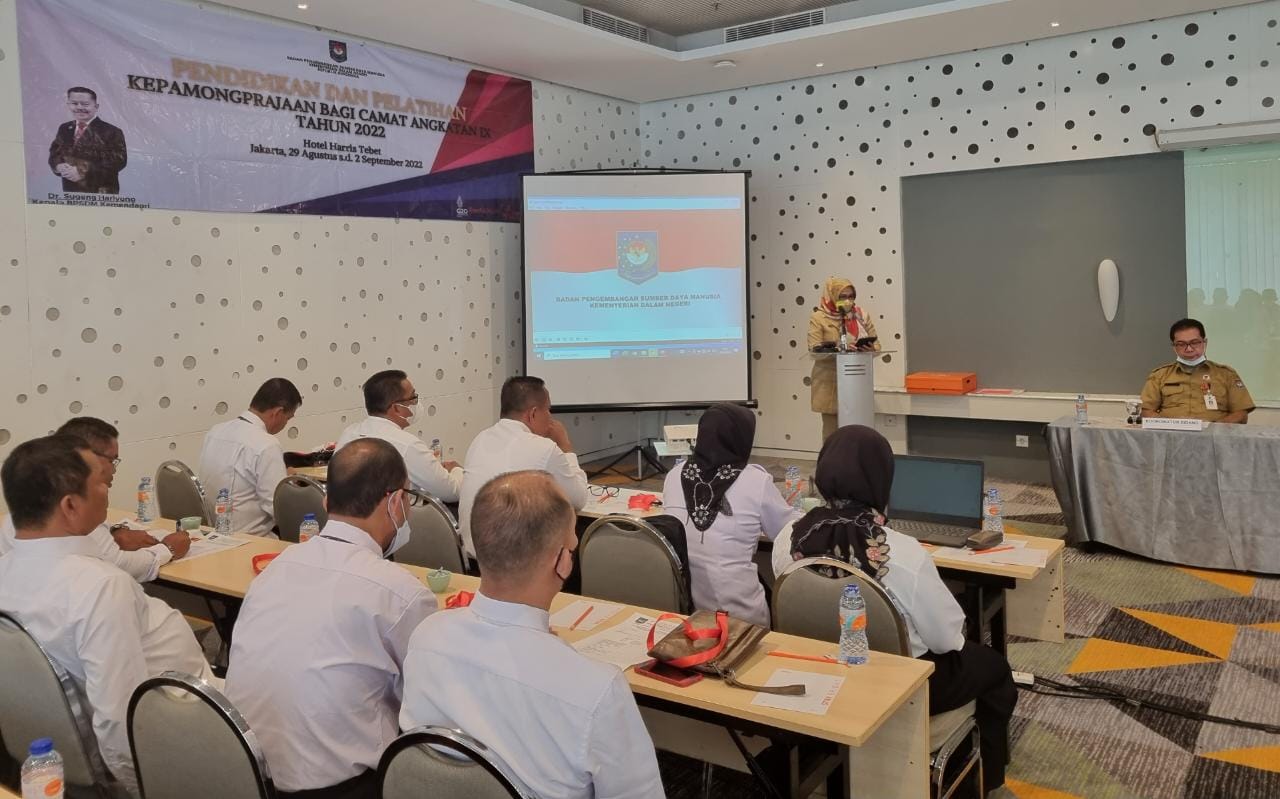 Pendidikan dan Pelatihan Kepamongprajaan Bagi Camat Angkatan IX tahun 2022