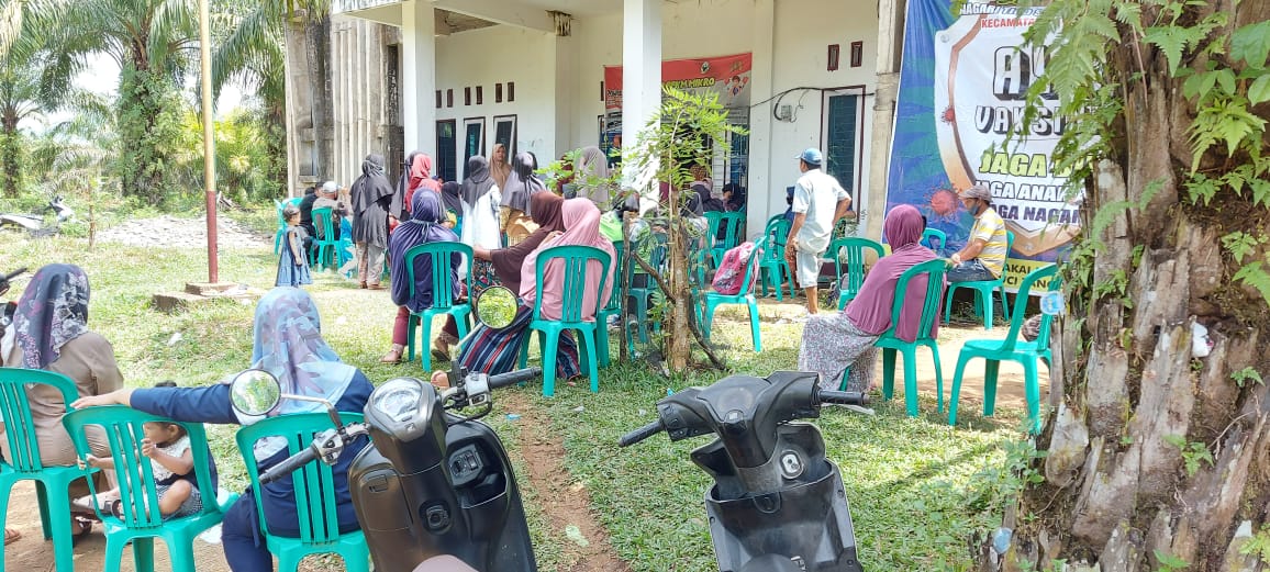 Gebyar Vaksinasi di Nagari Tigo Sungai Inderapura