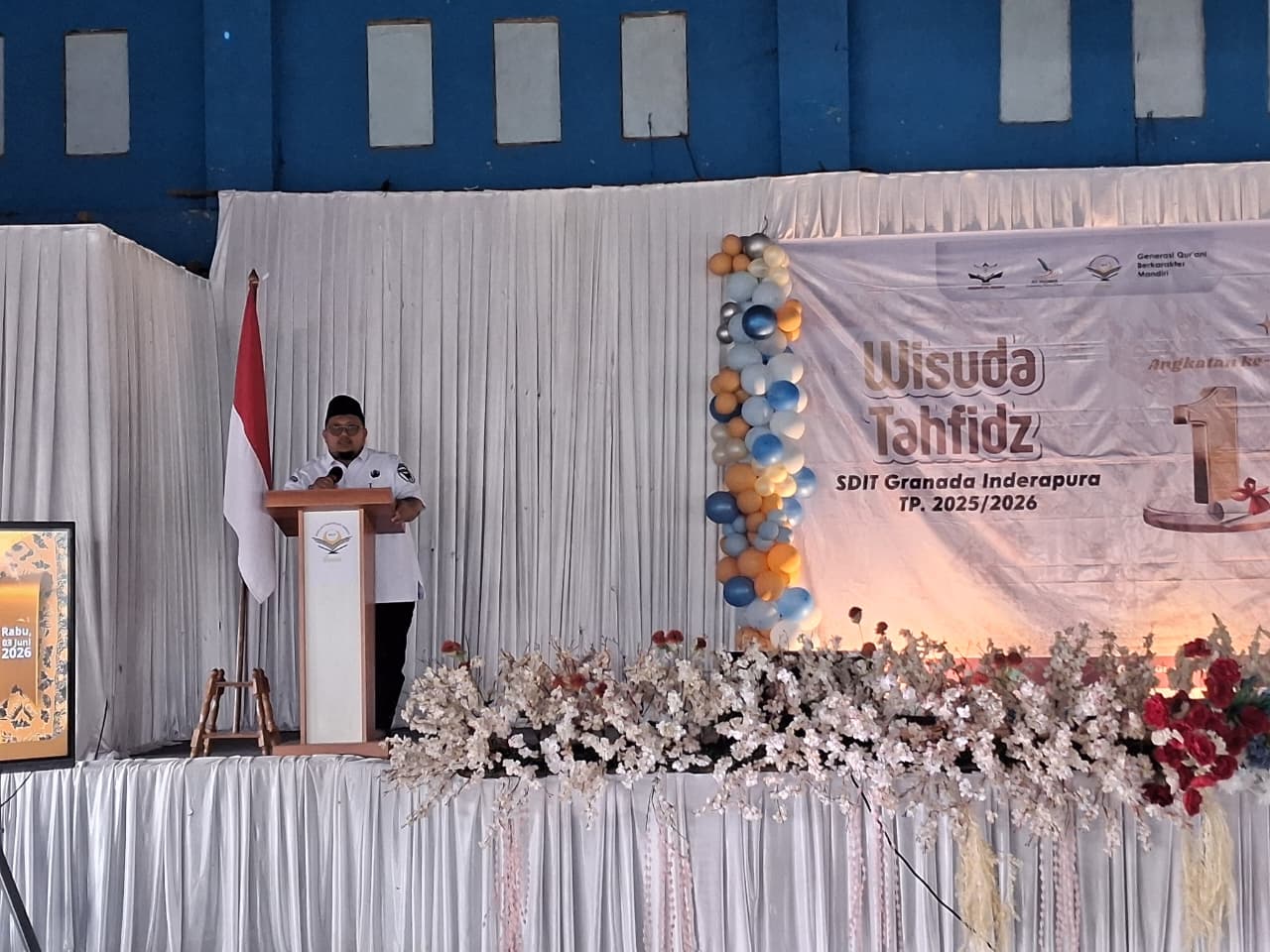 Camat Pancung Soal Hadiri Wisuda Tahfidz SD IT Granada di Gedung Serbaguna Inderapura
